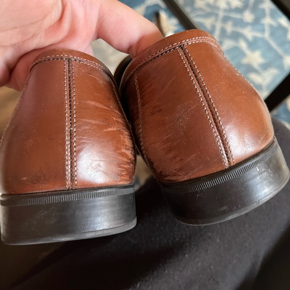 Worn men Ferragamo loafers size 10 1/2 - Picture 2 of 3